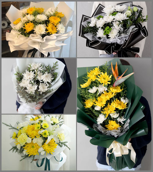 江苏南通通州区平潮镇四十里村白事花束代送
